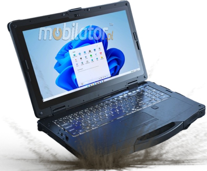 Emdoor X15A wstrzsoodporny przemysowy laptop Windows 11 IP65 Intel SSD